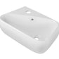 American Imaginations AI-26263 18" White Rectangular Above Counter Transitional Bathroom Vessel Sink Set