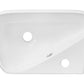 American Imaginations AI-26264 18" White Rectangular Above Counter Transitional Bathroom Vessel Sink Set
