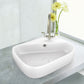 American Imaginations AI-26271 18" White Rectangular Above Counter Transitional Bathroom Vessel Sink Set