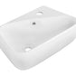 American Imaginations AI-26277 18" White Rectangular Wall Mount Transitional Bathroom Vessel Sink Set