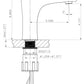 American Imaginations AI-26279 18" White Rectangular Wall Mount Transitional Bathroom Vessel Sink Set