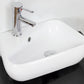 American Imaginations AI-26284 18" White Unique Above Counter Transitional Bathroom Vessel Sink Set