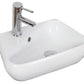 American Imaginations AI-26284 18" White Unique Above Counter Transitional Bathroom Vessel Sink Set