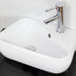 American Imaginations AI-26292 18" White Unique Above Counter Transitional Bathroom Vessel Sink Set