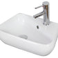 American Imaginations AI-26292 18" White Unique Above Counter Transitional Bathroom Vessel Sink Set