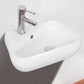 American Imaginations AI-26295 18" White Unique Wall Mount Transitional Bathroom Vessel Sink Set