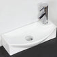 American Imaginations AI-26309 18" White Rectangular Above Counter Transitional Bathroom Vessel Sink Set