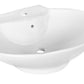 American Imaginations AI-26330 23" White Oval Above Counter Transitional Bathroom Vessel Sink Set