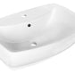 American Imaginations AI-26331 22" White Rectangular Above Counter Transitional Bathroom Vessel Sink Set