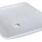 American Imaginations AI-26338 17" White Square Above Counter Modern Bathroom Vessel Sink Set