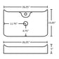 American Imaginations AI-26398 26" White Rectangular Above Counter Modern Bathroom Vessel Sink Set
