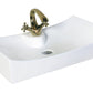 American Imaginations AI-26399 26" White Rectangular Above Counter Modern Bathroom Vessel Sink Set