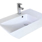 American Imaginations AI-26417 26" White Rectangular Above Counter Modern Bathroom Vessel Sink Set