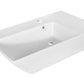 American Imaginations AI-26418 26" White Rectangular Above Counter Modern Bathroom Vessel Sink Set