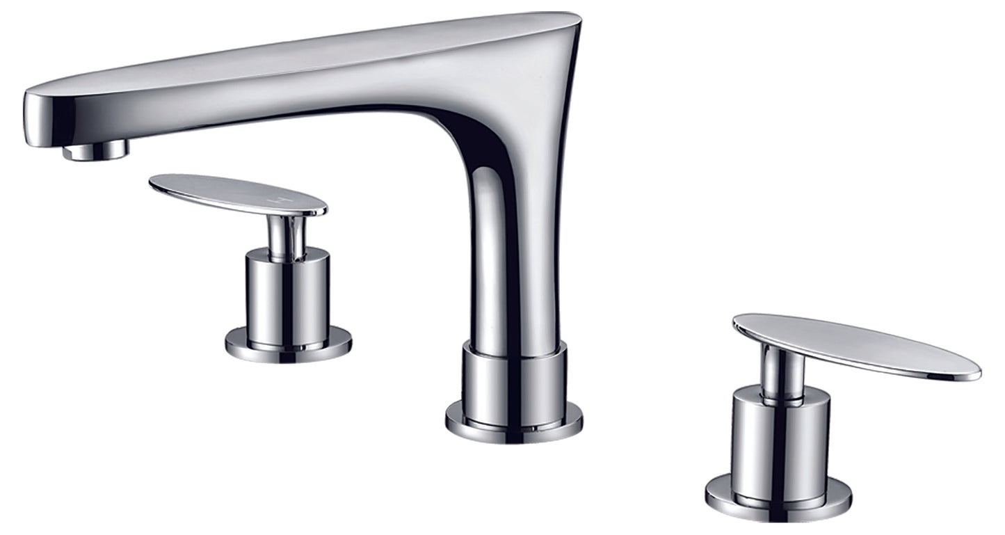 American Imaginations AI-26427 21" White Rectangular Above Counter Modern Bathroom Vessel Sink Set