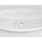 American Imaginations AI-26457 17" White Unique Above Counter Modern Bathroom Vessel Sink Set