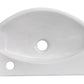 American Imaginations AI-26460 17" White Unique Above Counter Modern Bathroom Vessel Sink Set