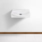 American Imaginations AI-26465 17" White Unique Wall Mount Modern Bathroom Vessel Sink Set