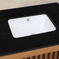 American Imaginations AI-26467 22" White Rectangular Undermount Modern Bathroom Vessel Sink Set