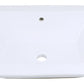 American Imaginations AI-26468 22" White Rectangular Undermount Modern Bathroom Vessel Sink Set