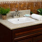 American Imaginations AI-26469 22" White Rectangular Drop In Modern Bathroom Vessel Sink Set