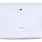 American Imaginations AI-26470 22" White Rectangular Drop In Modern Bathroom Vessel Sink Set