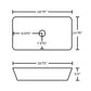 American Imaginations AI-26477 19" White Rectangular Above Counter Transitional Bathroom Vessel Sink Set