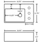 American Imaginations AI-26524 16" White Rectangular Above Counter Transitional Bathroom Vessel Sink Set