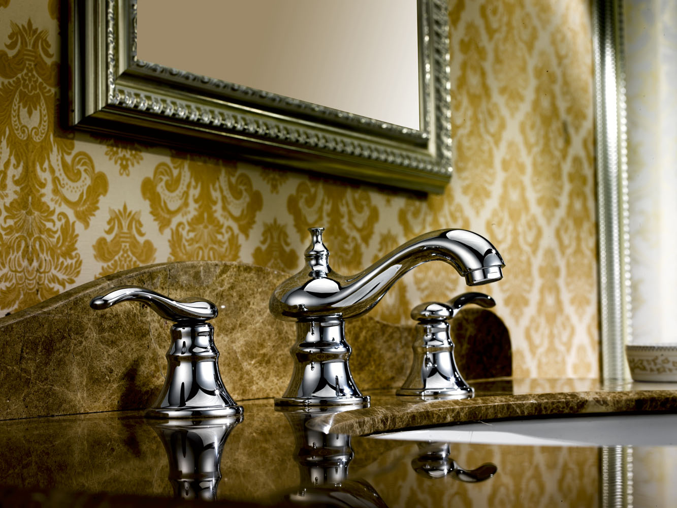American Imaginations AI-26524 16" White Rectangular Above Counter Transitional Bathroom Vessel Sink Set