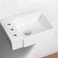 American Imaginations AI-26541 16" White Rectangular Wall Mount Transitional Bathroom Vessel Sink Set