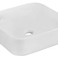 American Imaginations AI-26550 17" White Rectangular Above Counter Bathroom Vessel Sink Set