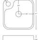 American Imaginations AI-26551 17" White Rectangular Above Counter Bathroom Vessel Sink Set