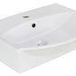 American Imaginations AI-26566 20" White Rectangular Wall Mount Modern Bathroom Vessel Sink Set