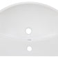 American Imaginations AI-26567 20" White Rectangular Wall Mount Modern Bathroom Vessel Sink Set