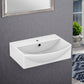 American Imaginations AI-26567 20" White Rectangular Wall Mount Modern Bathroom Vessel Sink Set