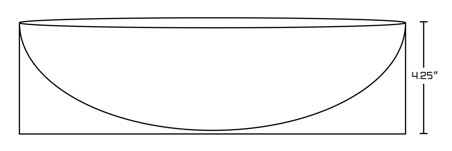 American Imaginations AI-26571 20" White Rectangular Above Counter Modern Bathroom Vessel Sink Set