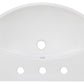 American Imaginations AI-26585 20" White Rectangular Above Counter Modern Bathroom Vessel Sink Set