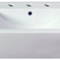 American Imaginations AI-26597 21" White Rectangular Semi-Recessed Modern Bathroom Vessel Sink Set