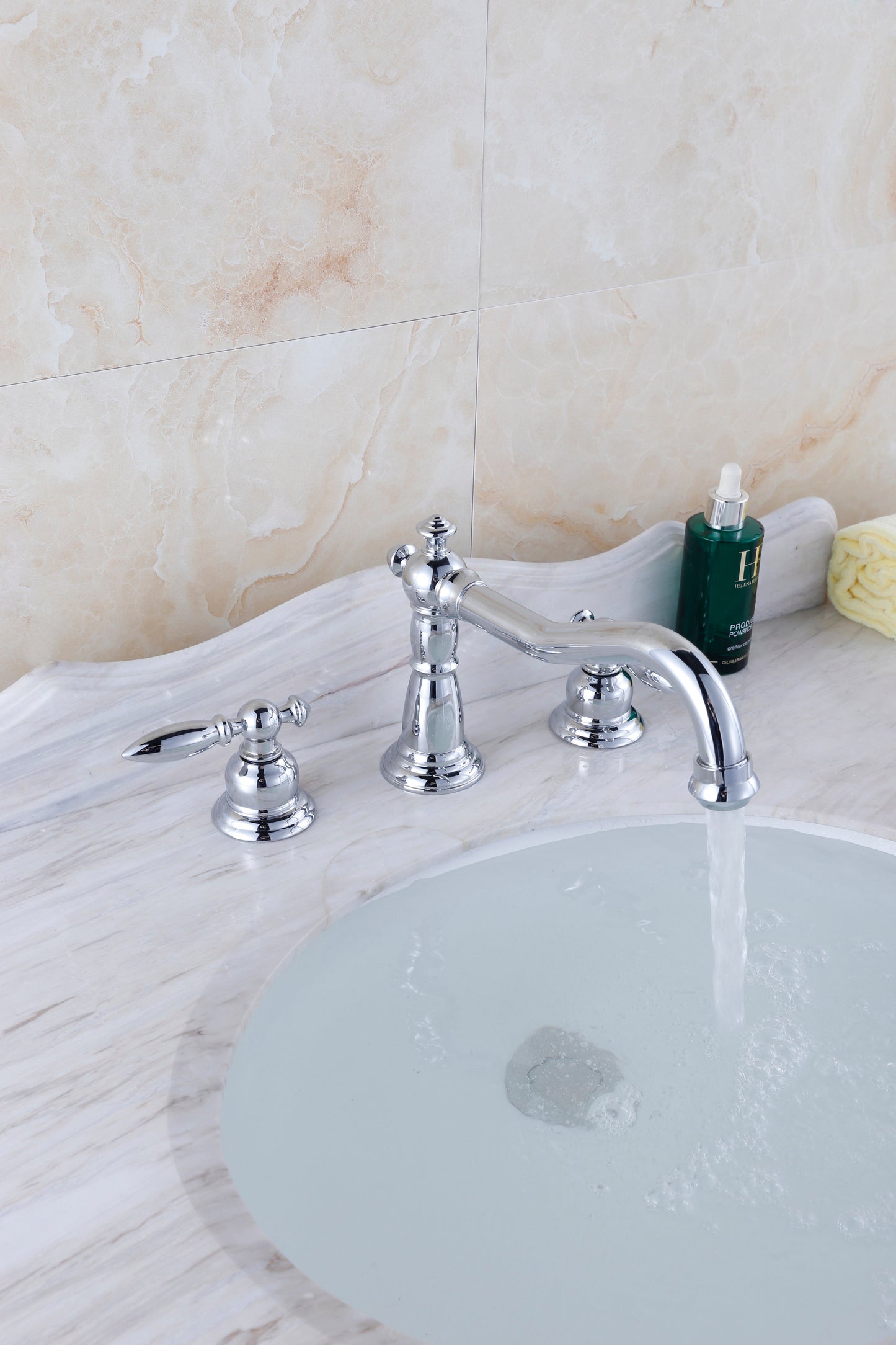 American Imaginations AI-26615 20" White Oval Undermount Transitional Bathroom Undermount Sink Set