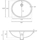 American Imaginations AI-26617 20" White Oval Undermount Transitional Bathroom Undermount Sink Set