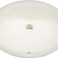 American Imaginations AI-26630 20" Biscuit Oval Undermount Transitional Bathroom Undermount Sink Set