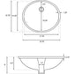 American Imaginations AI-26641 20" Biscuit Oval Undermount Transitional Bathroom Undermount Sink Set