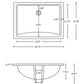 American Imaginations AI-26655 21" White Rectangular Undermount Transitional Bathroom Undermount Sink Set