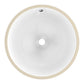 American Imaginations AI-26669 17" White Round Undermount Transitional Bathroom Undermount Sink Set