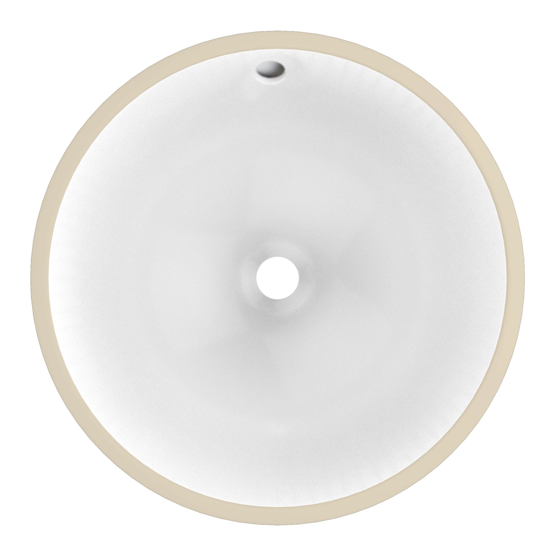 American Imaginations AI-26682 17" White Round Undermount Transitional Bathroom Undermount Sink Set