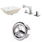 American Imaginations AI-26684 18" White Rectangular Undermount Transitional Bathroom Undermount Sink Set