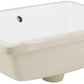 American Imaginations AI-26685 18" White Rectangular Undermount Transitional Bathroom Undermount Sink Set
