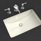 American Imaginations AI-26721 21" Biscuit Rectangular Undermount Transitional Bathroom Undermount Sink Set