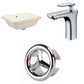 American Imaginations AI-26730 18" Biscuit Rectangular Undermount Transitional Bathroom Undermount Sink Set