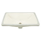 American Imaginations AI-26736 18" Biscuit Rectangular Undermount Transitional Bathroom Undermount Sink Set